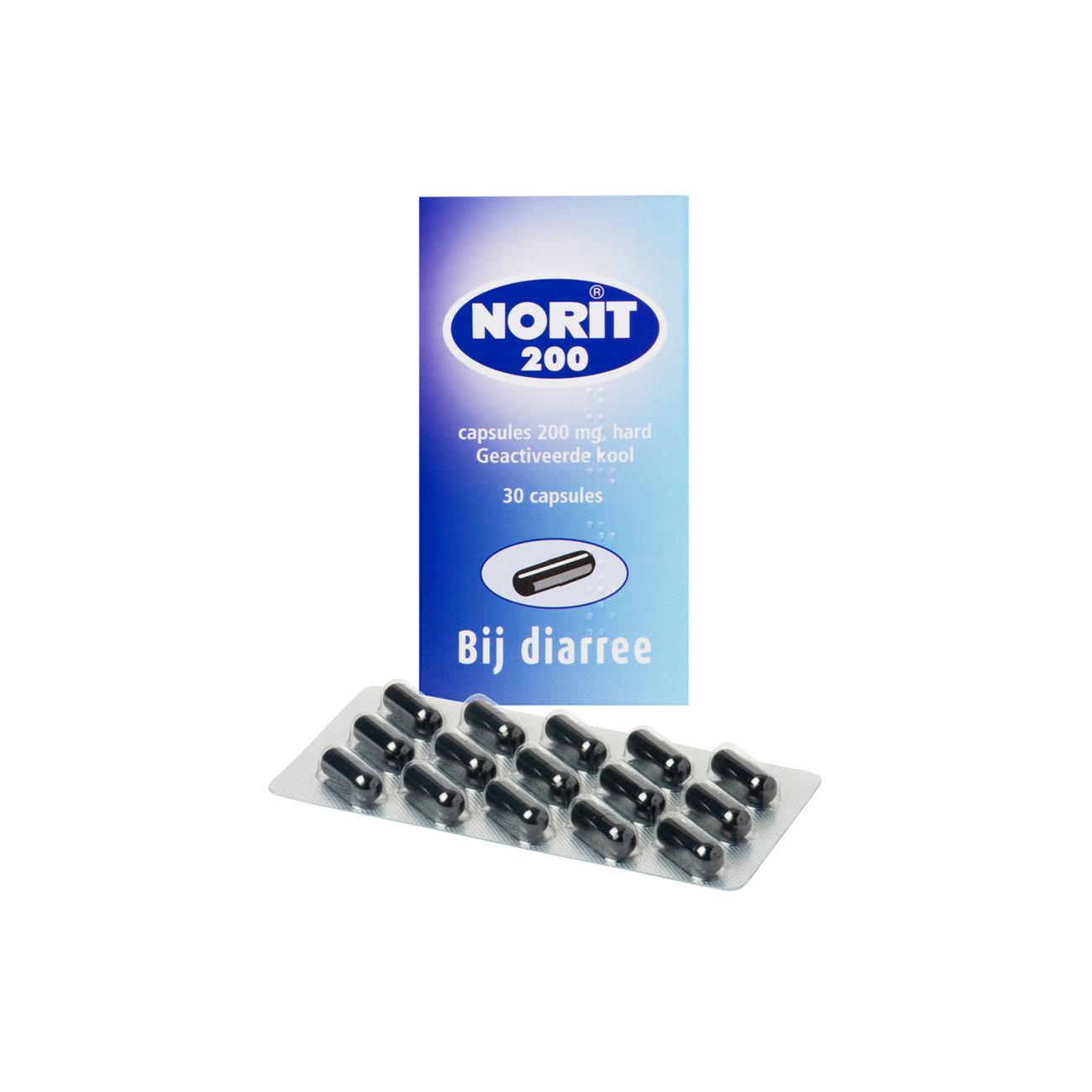 Norit Capsules 200 Mg (30 Stuks)