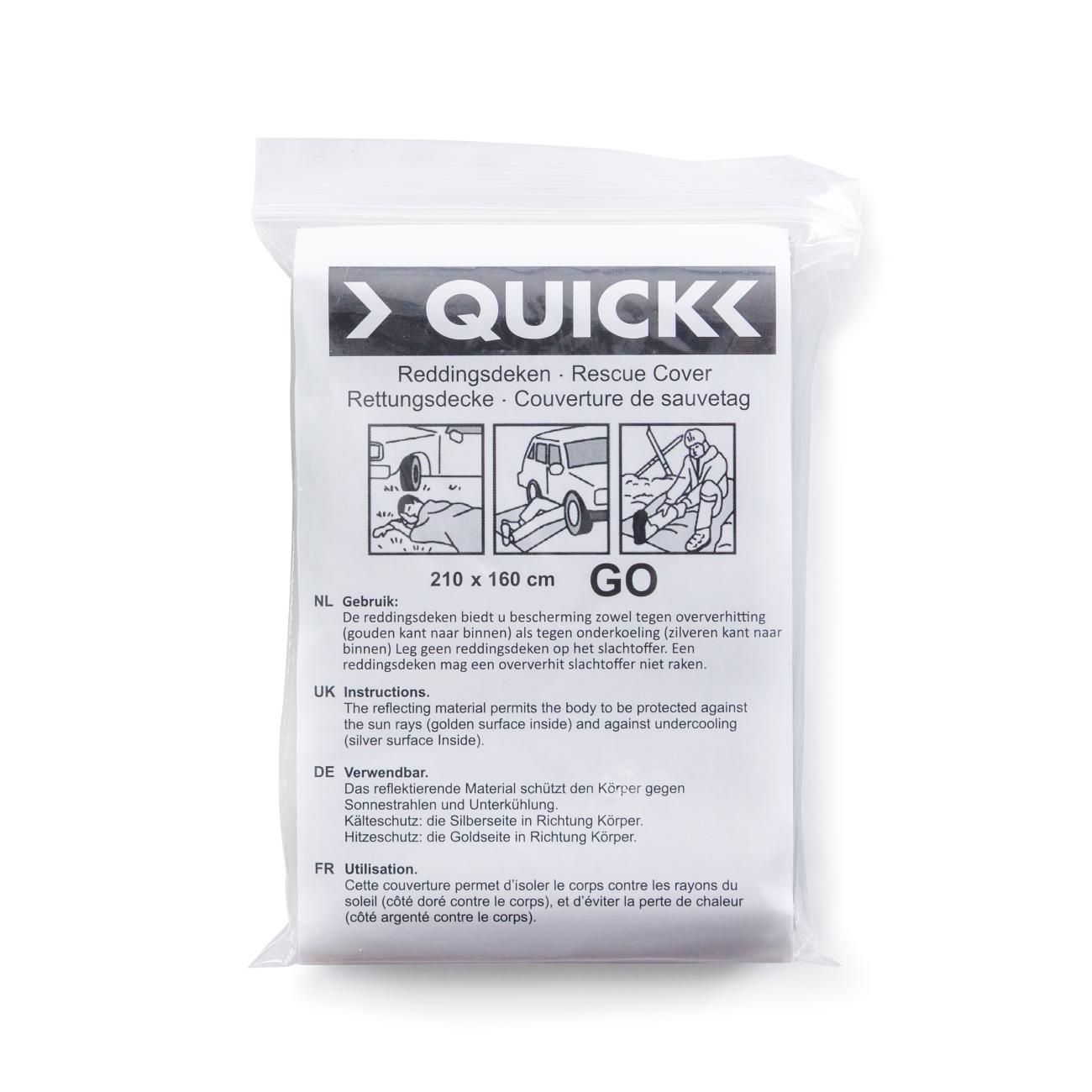 Quick Reddingsdeken Goud/zilver 210 X 160 Cm
